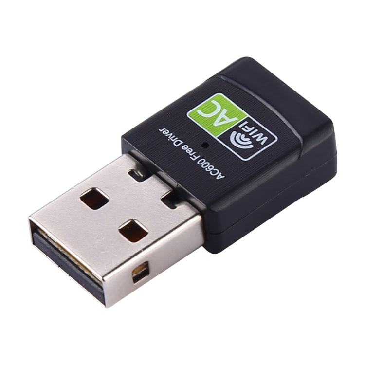 AC600Mbps 2.4GHz & 5GHz Dual Band USB 2.0 WiFi Free Drive Adapter External Network Card, AC600Mbps AC600Mbps 2.4GHz & 5GHz Dual Band USB 2.0 WiFi Free Drive Adapter External Network Card, AC600Mbps